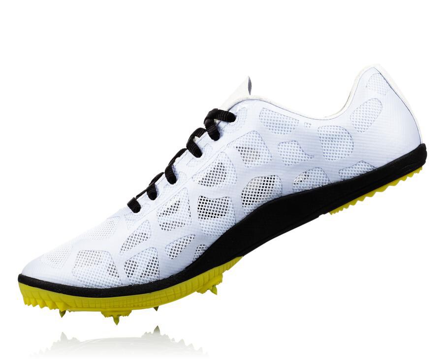 Hoka One One Çivili Koşu Ayakkabısı Erkek Beyaz/Mavi - Rocket X - XW5948263